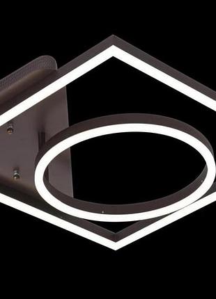 Люстра стельова led з пультом a11022/2-cf коричневий 10х48х48 см.