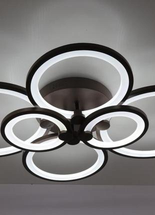 Люстра стельова led з пультом a2280/2+2+2-cf коричневий 12х58х80 см.