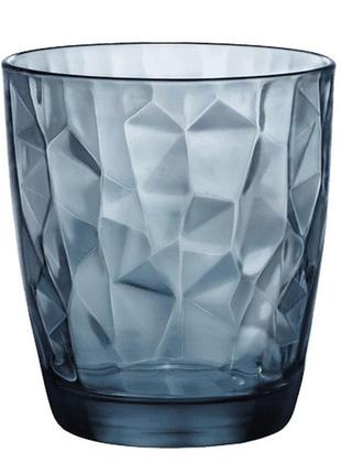 Стакан низкий 305 мл diamond ocean blue bormioli rocco 350220-m0-2321990