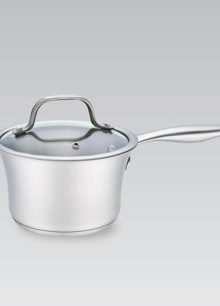 Ковш с крышкой maestro mr-3505-16s 1.25 л 16х9,5 см
