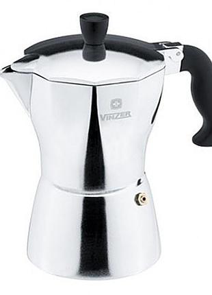 Кофеварка гейзерная на 3 чашки vinzer vz-89388