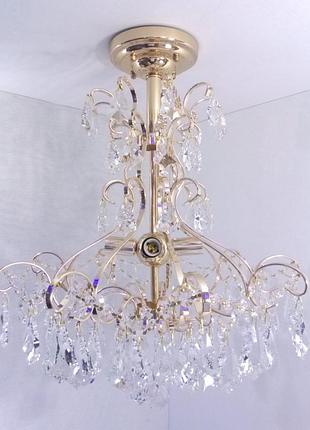 Люстра стельова кришталева 90050/4 золото 59х49х49 см.
