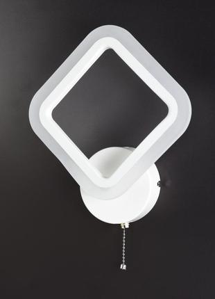 Бра настенное led 2400/1s-wh белый 8х22х34 см.