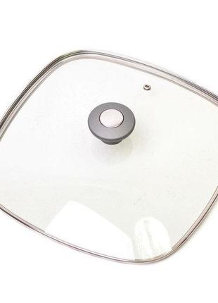 Крышка стеклянная kamille km-0828gr 28 см