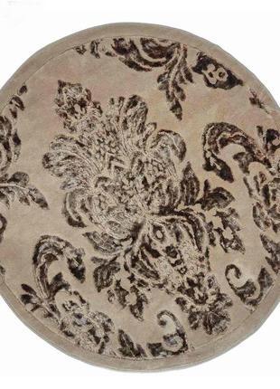 Килимок у ванну круглий arya osmanli ar-tr1004843-brown 120 см коричневий