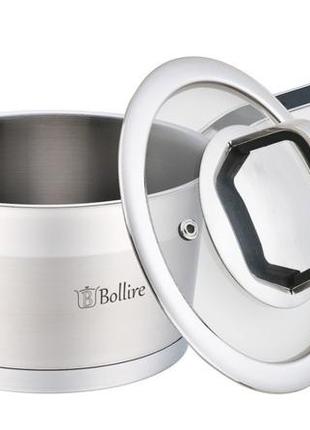Ковш с крышкой bollire br-2101 1,6 л 16х9,5 см