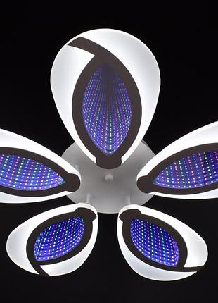 Люстра стельова led з пультом a2701/5-wh білий 8х59х59 см.