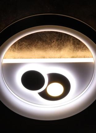 Люстра стельова led з пультом 6616-led білий 8х48х48 см.