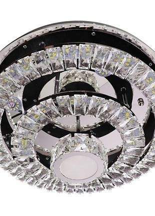 Люстра потолочная хрустальная led с пультом c1793/500 хром 19х50х50 см.