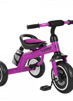 Трехколесный велосипед turbo trike m 3648-9 фиолетовый