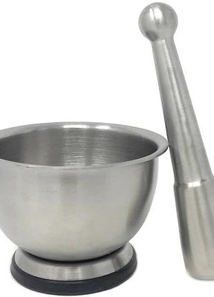 Ступка з товкачиком 12х8 см kamille km-8840