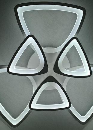 Люстра стельова led з пультом a2282/3+3-wh білий 14х67х67 см.