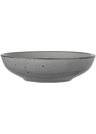 Тарелка суповая ardesto bagheria grey ar-2920-grey 20 см