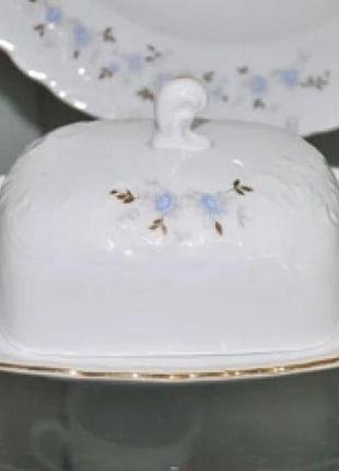 Масленка cmielow rococo blue flower 9706-416