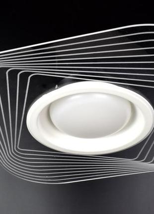 Люстра стельова led з пультом 1710/500 чорний 7х49х49 см.