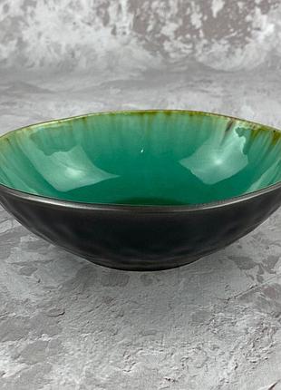 Салатник olens зеленая лагуна jm-1154 17,5х5 см зеленый