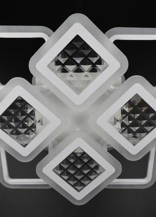 Люстра стельова led з пультом a2723/4+4s-rgb-wh-d білий 11х54х62 см.