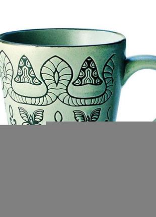 Кружка losk butterfly forest green l0420-43b-003-m2 360 мл зеленая