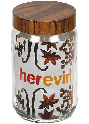 Емкость для сыпучих herevin woody 231367-000 660 мл