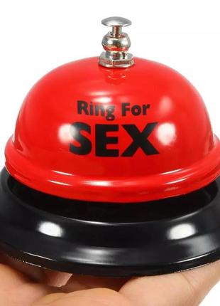 Звонок ring for sex 6232 8.5х5.5 см красный с черным