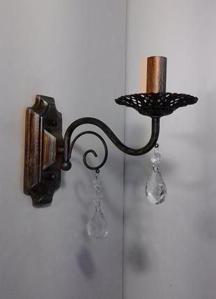 Бра настенное 6216/1 коричневый 23х11х23 см.