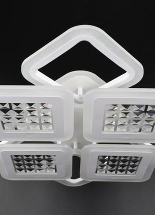 Люстра стельова led з пультом a2723/4+4s-rgb-wh білий 11х54х62 см.