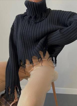 Стильный свитер со съемным хомутом❤новая коллекция8 фото