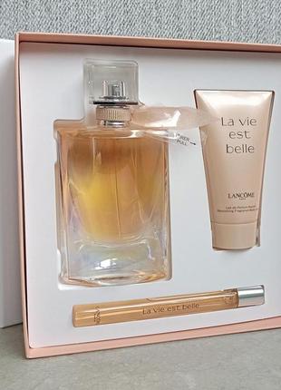 Lancome la vie est belle soleil cristal подарочный набор для женщин