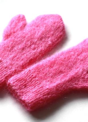 Рожеві рукавички5 фото