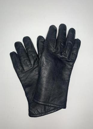 Мужские кожаные перчатки на подкладке
