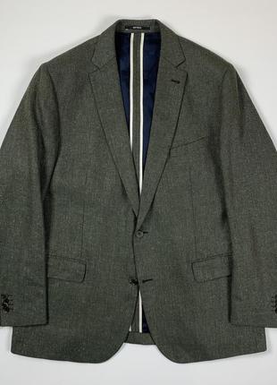 Navy boot x lanificio do pray silk/linen blazer шовк льон блейзер