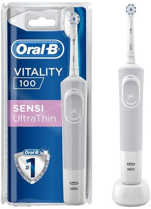 Электрическая зубная щетка oral-b d100 vitality pro sensi ultrathin ms