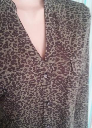 Сорочка блуза тигровий принт3 фото