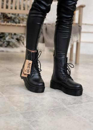 Ботинки зимние женские  dr martens jadon(+)