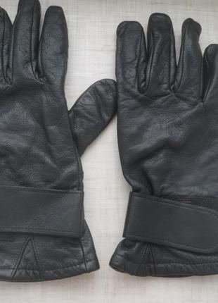 Супер зручні шкіряні рукавички на липучках tego1 фото