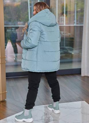 Зимова стьбана куртка +спортивний прогулянковий костюм на флісі10 фото