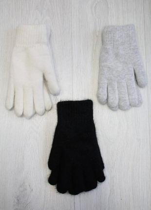Перчатки однотонные без декора для подростков (13-15 лет см.)  kalina 21250007969631 фото