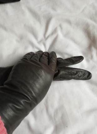 Шкіряні рукавички перчатки2 фото