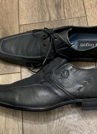 Невероятно стильные кожаные ботинки классика bugatti (германия)
