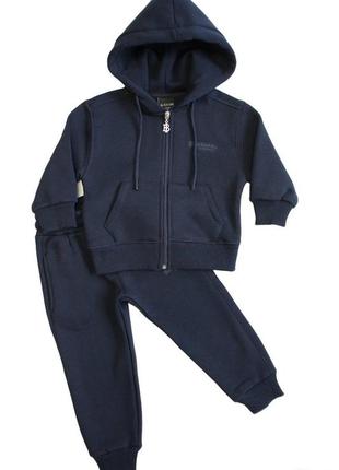 Костюм 2-ка утепленный синий уни на молнии (104 см.)  black one kids 8683725010992