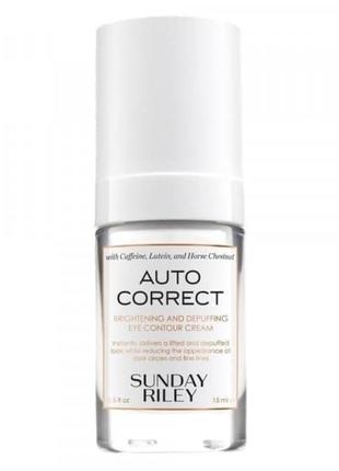 Крем для кожи вокруг глаз 
sunday riley auto correct brightening and depuffing eye contour cream 15 ml1 фото