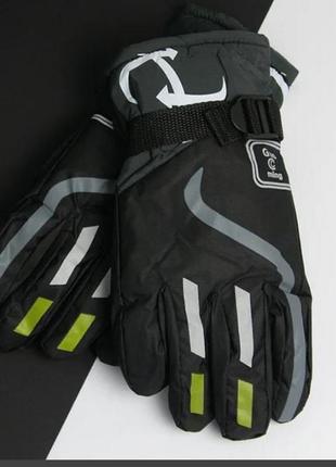 Чоловічі спортивні лижні водовідштовхувальні перчатки рукавички3 фото