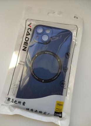 Чехол новый чехол пластик magnetic синий для на айфон iphone 14
