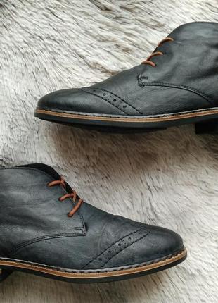 Зимові фірмові черевики на хутрі rieker 41р.2 фото