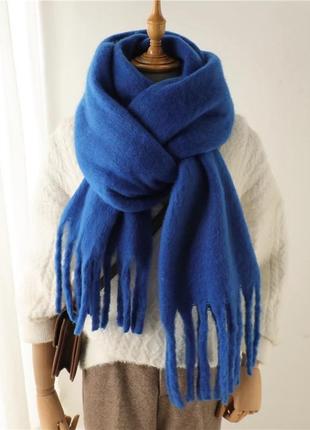 ❄️🤍basic теплий об’ємний шарф /дреди 🤍❄️1 фото