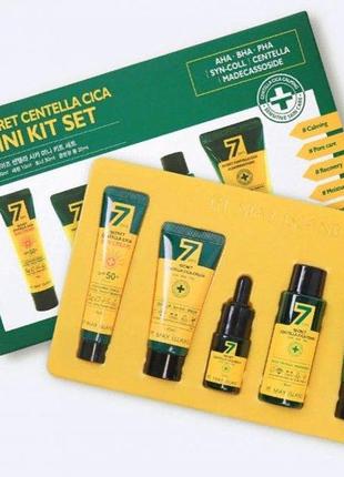 Набір мініатюр з центелою may island 7 days secret centella cica mini kit set