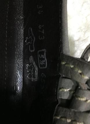 Удобные кожаные туфли, мокасины р.38.5 (5 .1/2) оригинал!4 фото
