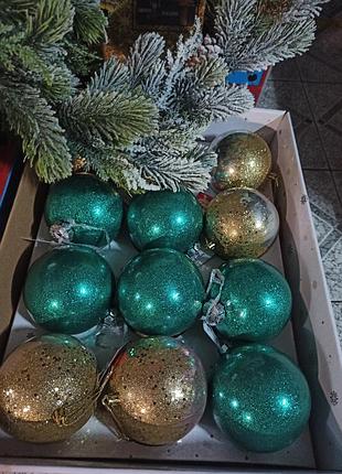 Кулі прикраси новий рік на ялинку декор великі