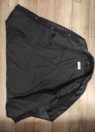Clockhouse куртка шкіряна чорна чоловіча жакет піджак шкіряйний чорний мужский р. m 48 - 463 фото