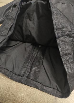 Clockhouse куртка шкіряна чорна чоловіча жакет піджак шкіряйний чорний мужский р. m 48 - 469 фото